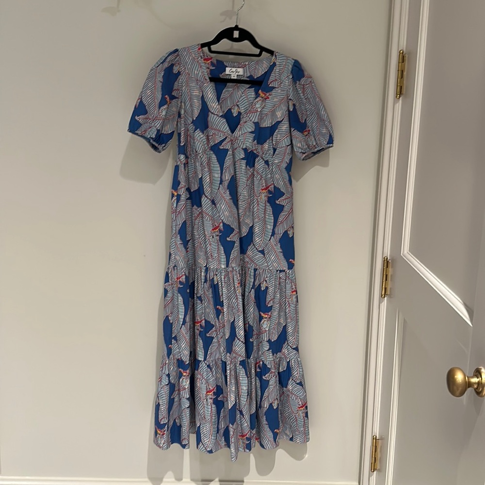 Coco Shop island print midi dress